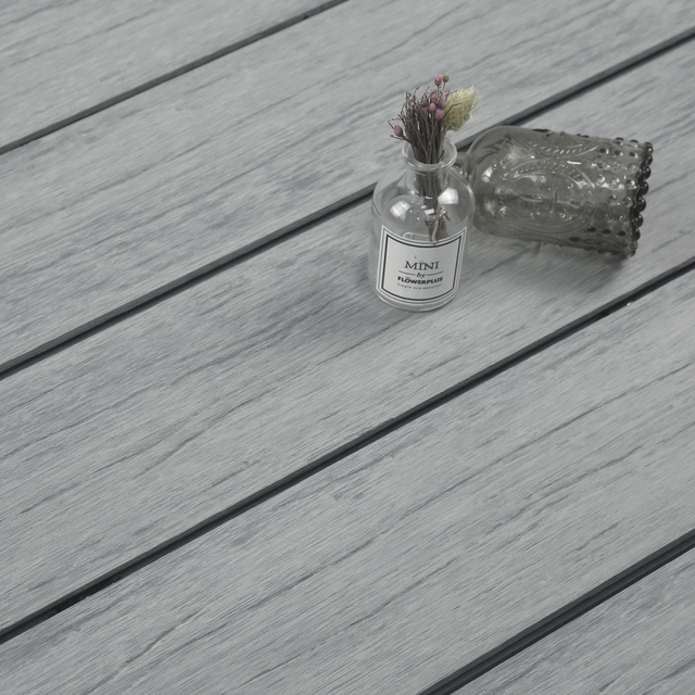 Decking compuesto antideslizante de Wpc compuesto plástico de madera al aire libre de la resistencia ULTRAVIOLETA de alta calidad LWD-E6100