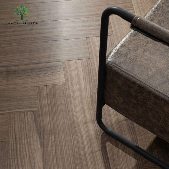 LWD-EB022 Pisos de madera en forma de espiga de nogal americano