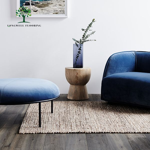 LWD-EB012 Pisos de madera de roble europeo aserrado con color reactivo químico