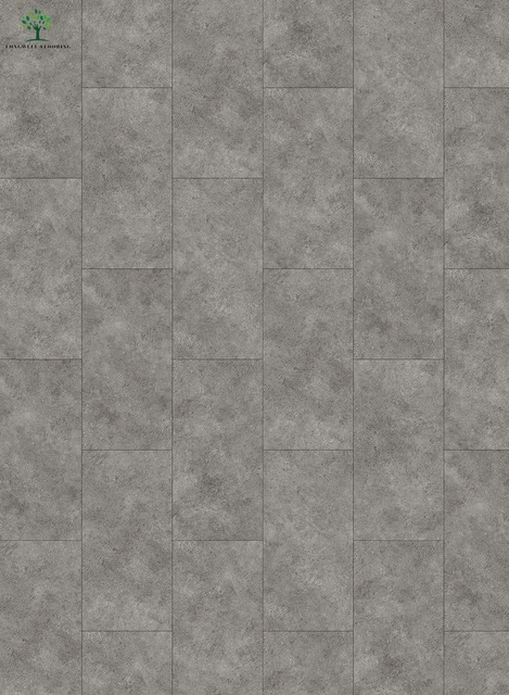 LWD-SPC128 Piso de vinilo Spc Lvt con cerradura de superficie de cemento de mármol de piedra de 5 mm