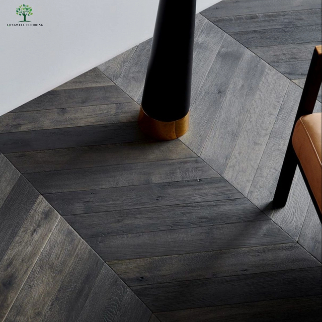 LWD-EB015 Chevron Parkett Pisos de roble de ingeniería Parquet Bois Massif Pisos de madera dura