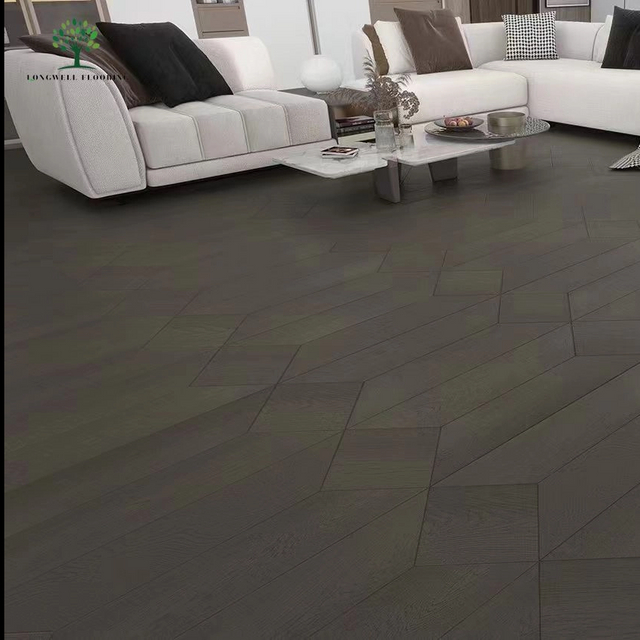 LWD-EB017 Pisos de madera dura de madera de roble Chevron Fishbone